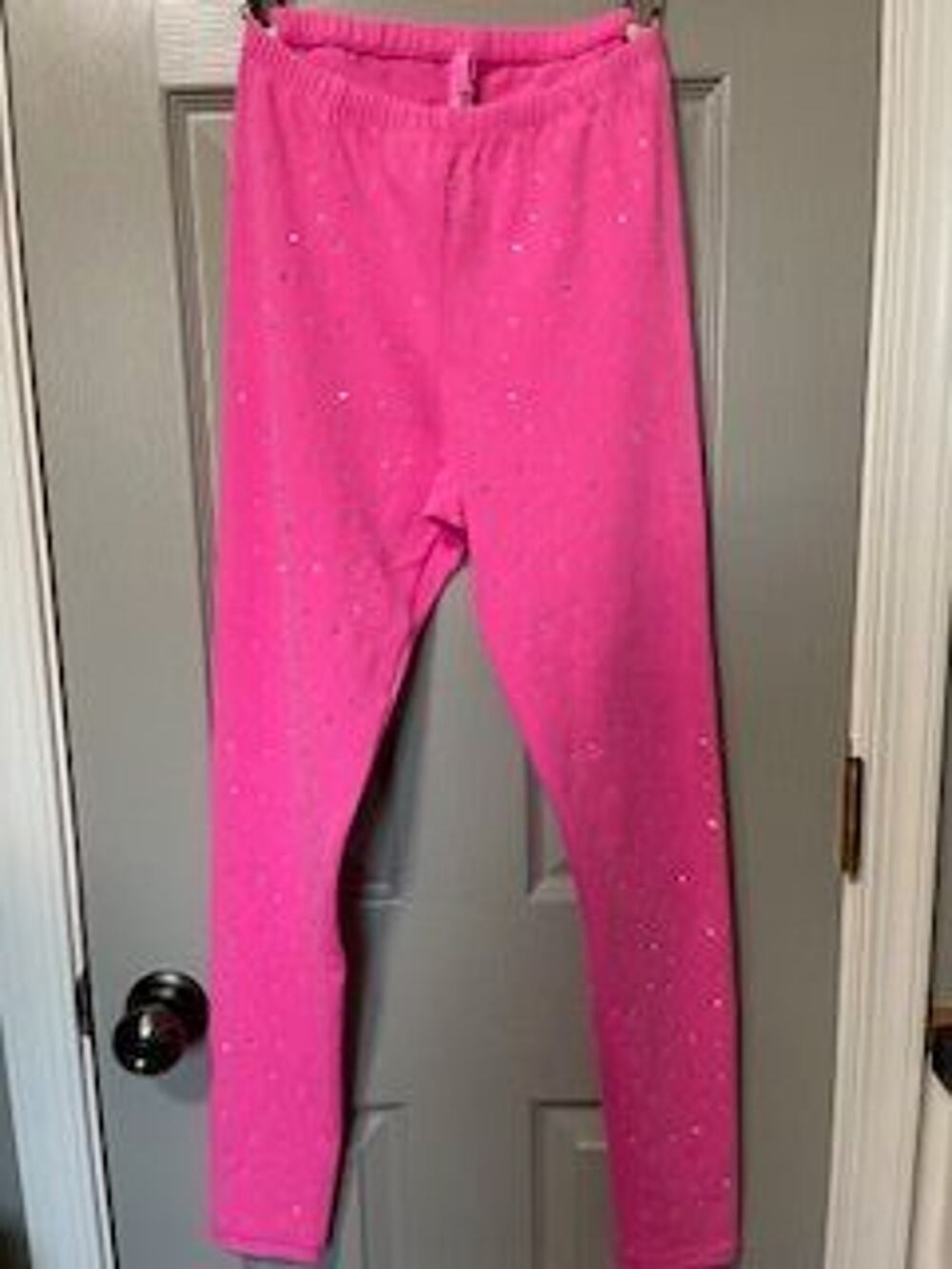#W19 PRE-LOVED Skims cotton blend rhinestone embellished leggings size Small